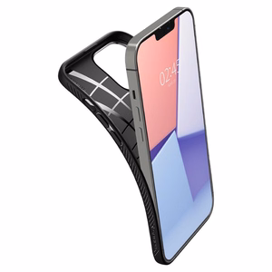 Spigen Liquid Air suojakuori laitteelle iPhone 13 Pro, mattamusta