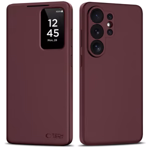 Tech-Protect Smart Lompakko Suojakuori Samsung Galaxy S26 Ultra:lle burgundinpunainen