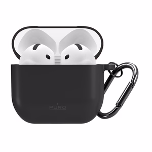 Puro Icon -suojakuori AirPods 4:lle - musta