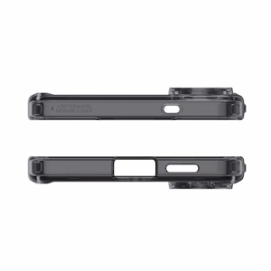 Spigen Ultra Hybrid Mag Suojakuori MagSafella Samsung Galaxy S25 Edge:lle - musta puoliläpinäkyvä