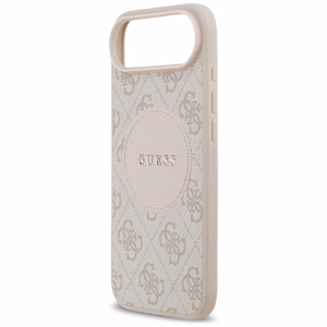 Guess 4G Circle Classic Logo MagSafe Suojakuori iPhone Airille - vaaleanpunainen