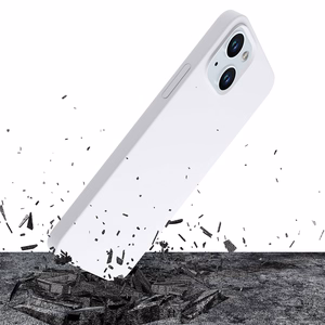3mk Hardy Silikoninen MagCase iPhone 15:lle - valkoinen ja hopeinen