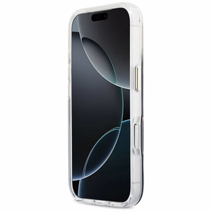 Guess IML Gradient Script Metal MagSafe Suojakuori iPhone 17 Pro - Musta