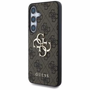 Guess Big 4G Logo Classic Logo Suojakuori Samsung Galaxy S25:lle ruskea