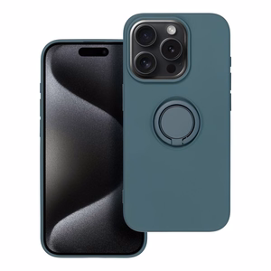 Silikoninen Suojakuori Renkaalla iPhone 15 PRO:lle vihreä