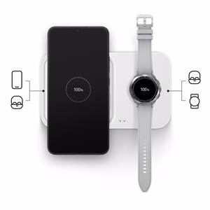 Samsung Wireless Charger Duo EP-P5400BWEGEU induktiivinen laturi 15W - valkoinen