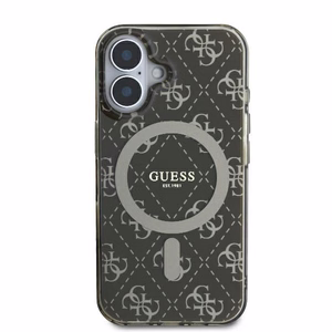 Guess IML 4G Background MagSafe Suojakuori iPhone 16:lle - ruskea