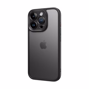 Rock Guard Touch Matte Series Suojakuori iPhone 16 Plus:lle musta