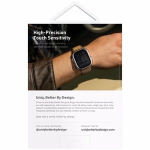 Uniq Voute Karkaistu Lasi Suojakuori Apple Watch Ultra 49mm:lle - Musta