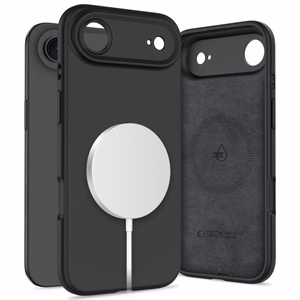 Tech-Protect Silikoninen MagSafe Suojakuori iPhone 17 Air:lle - musta