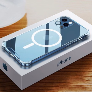 TEL PROTECT MagSilicone Suojakuori iPhone 13 Pro:lle läpinäkyvä