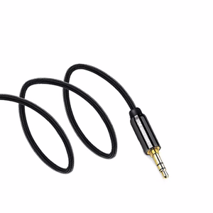 Wozinsky AUX Cable Angled (Male-Male) Mini Jack Cable 2m Black