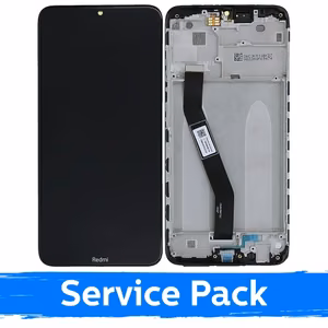 LCD-näyttö yhteensopiva Xiaomi Redmi 8 (Redmi 8A) kehyksellä / musta / (Service Pack)
