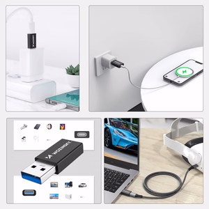 Adapter Wozinsky (WAAC-01) from USB to USB-C black