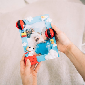 Snoopy 3D -valokuvakehys 10 × 15 cm kuvalle