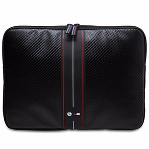 BMW Carbon & Red Stripe sleeve 16 tuuman kannettavalle - musta