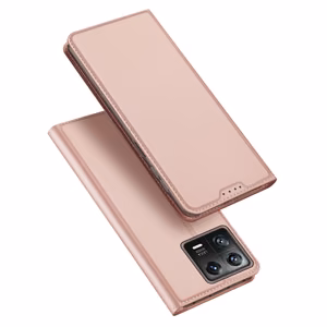 Dux Ducis Skin Pro Suojakuori Xiaomi 13:lle läppäkotelo korttiLompakko jalusta vaaleanpunainen