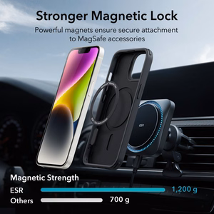ESR Classic Hybrid Halolock MagSafe Suojakuori iPhone 14 Plus:lle - musta