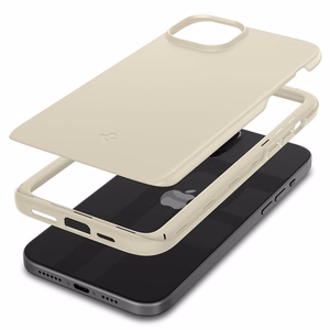 Spigen Thin Fit iPhone 15 Plus Suojakuori - Beige