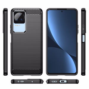 Hiili Kotelo Xiaomi Poco F4 5G joustava silikoni hiili kansi musta