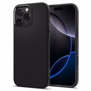 Spigen Liquid Air T MagSafe Suojakuori iPhone 16 Pro:lle - matta musta