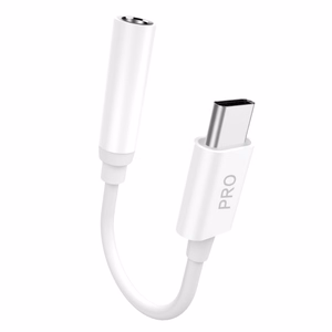 Dudao aanisovitin kuulokeadapteri USB Type C - mini jack 3.5 mm valkoinen (L16CPro white)