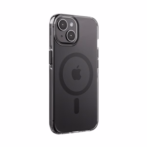 Crong Clear MAG Pro MagSafe suojakuori iPhone 15 -laitteelle, musta