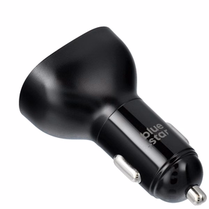 BLUE STAR auton laturi 3A 63W Type C + USB A PD QC3.0 AFC PPS SFC2.0 musta