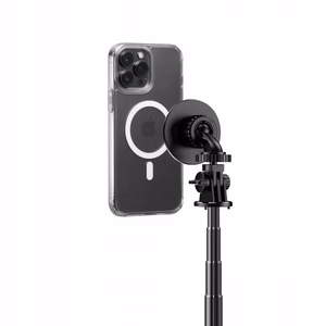 Tech-Protect L06S Bluetooth magnetic selfie stick with MagSafe, remote control, tripod up to 82cm and 360 head - black