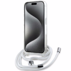 Karl Lagerfeld Crossbody IML Karl Head MagSafe case for iPhone 15 Pro - transparent