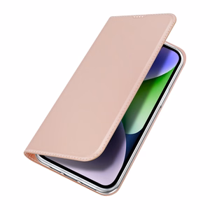 Dux Ducis Skin Pro -lompakkokuori iPhone 15 Plus:lle - vaaleanpunainen