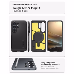 Spigen Tough Armor Mag MagSafe Case for Samsung Galaxy S26 Ultra - Black