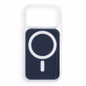 Suojakuori laitteelle iPhone 18 Pro / 17 Pro: Clear Fusion Mag Cover, MagSafe-yhteensopiva, väri: laivastonsininen