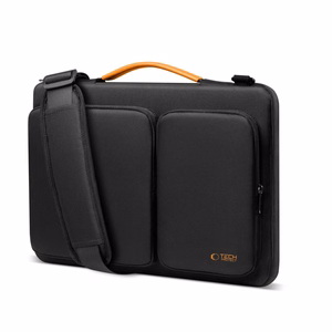 Tech-Protect Defender Bag for 15-16 Laptop - Black and Orange