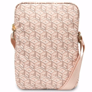 Guess laukku GUTB10HGCFSEP 10" vaaleanpunainen GCube Stripe tablettilaukku