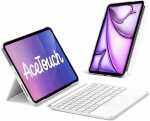 Inateck KB04122 AceTouch -näppäimistökotelo laitteelle iPad 10.9–11", valkoinen