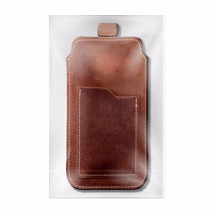 ROYAL Crazy Horse - Leather universal pull-up pocket / brown - Size L - IPHONE 6 / 7 / 8