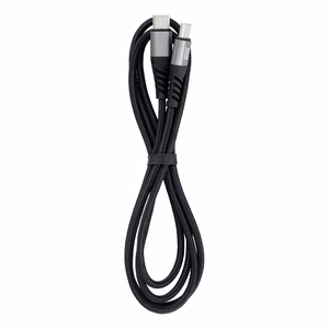Kaapeli USB C - USB C Blue Star 3A 60W PD QC4.0 punoksella 1,2 m TFK-DC-003 musta
