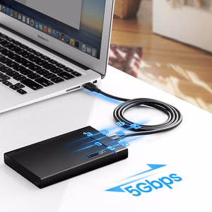 Ugreen US184 20882 USB-A 3.0 / USB-C 3A -kaapeli 1 m - musta