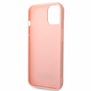 Karl Lagerfeld 3D Monogrammi kotelo iPhone 14 Plus - vaaleanpunainen