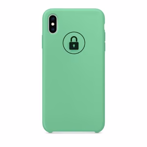 Puhelimen suojakuori Silicone Case Apple iPhone Xs Max / Spearmint / pakkauksessa