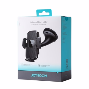 Joyroom JR-ZS259 mechanical car holder universal for phone on cockpit / window - black