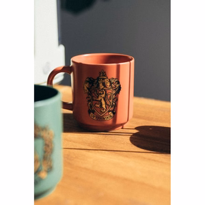 Harry Potter Hogwarts Houses -keramiikkamukisetti telineellä, 4 kpl, 300 ml