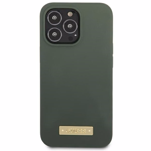 Guess GUHMP13XSPLA iPhone 13 Pro Max 6.7 vihreä/khaki kova suojakuori Silicone Logo Plate MagSafe