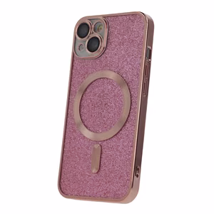 Kiiltävä kromattu Mag-kuori iPhone 13 6,1" pinkki