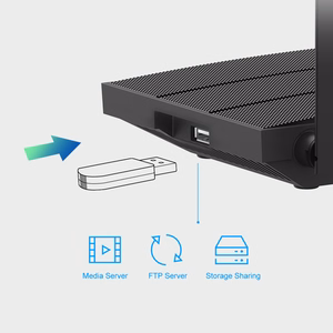 Musta kaksitaajuuksinen TP-Link Archer C6U AC1200 Gigabit Wi-Fi -reititin