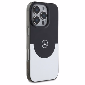 Mercedes Double Layer BiColor MagSafe Suojakuori iPhone 16 Pro:lle - hopeinen