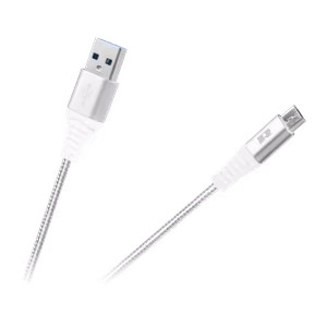 REBEL USB – micro-USB-kaapeli, 100 cm, valkoinen