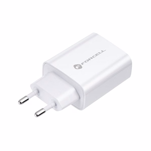 Puhelinlaturi Forcell F-Energy USB C QC4.0 PD 3A 20W + kaapeli USB C - Lightning TFK-TC-20WPD valkoinen