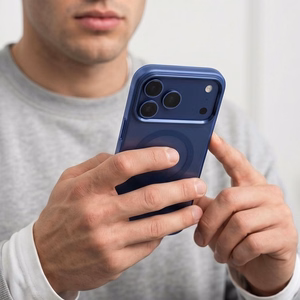 Tech-Protect MagZero MagSafe suojakuori mallille iPhone 17 Pro Max / 18 Pro Max – matta tummansininen
